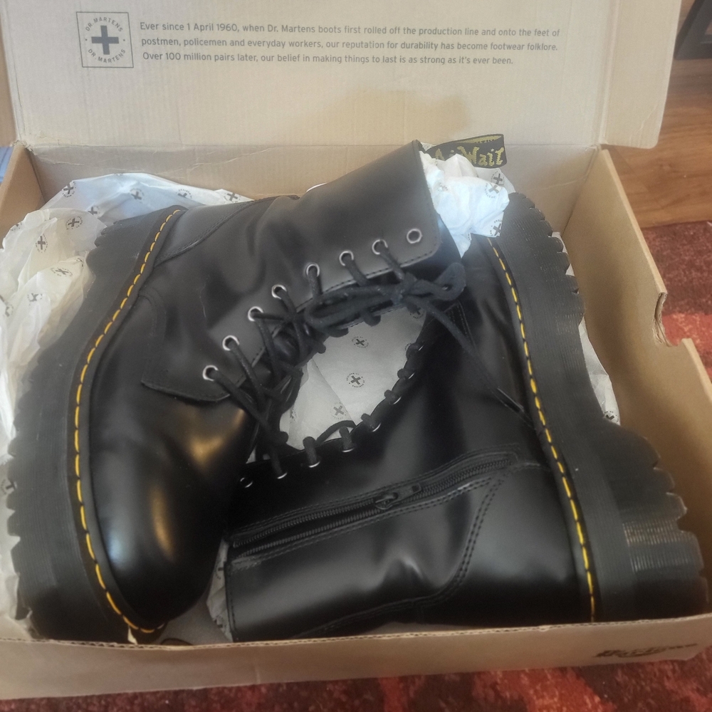 Dr. Martens Black Jadon Lace-Up Boots